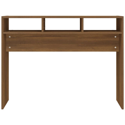 Tavolino Consolle Rovere Marrone 105x30x80 cm Legno Multistrato | homemem39