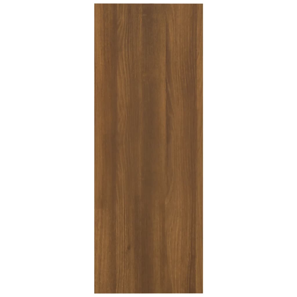 Tavolino Consolle Rovere Marrone 105x30x80 cm Legno Multistrato | homemem39