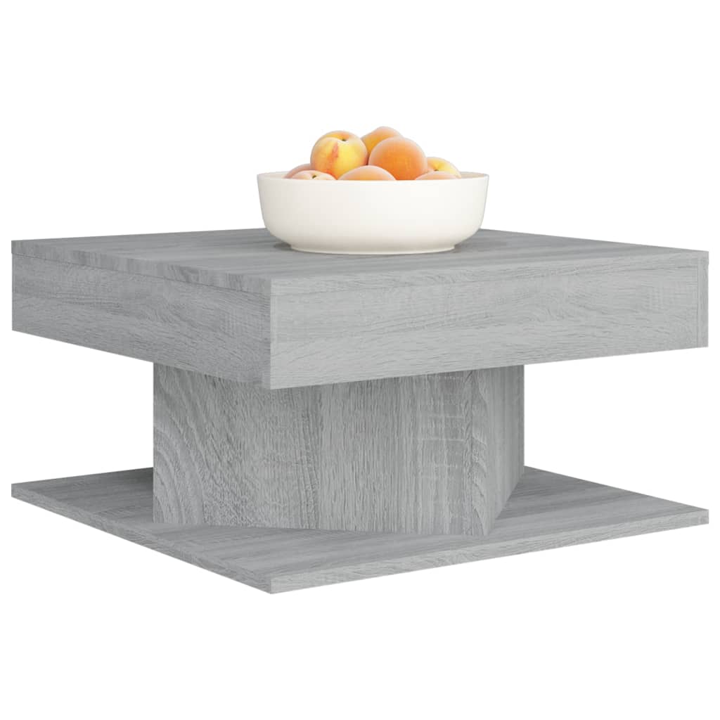 Tavolino da Salotto Grigio Sonoma 57x57x30 cm Legno Multistrato | homemem39