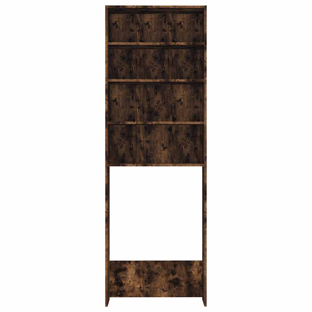 Mobile per Lavatrice Rovere Fumo 64x24x190 cm | homemem39
