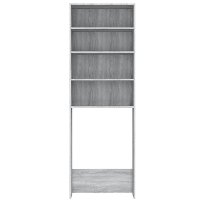 Mobile per Lavatrice Grigio Sonoma 64x24x190 cm - homemem39