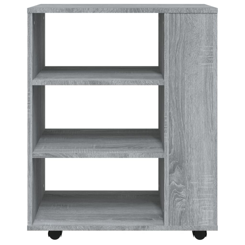 Armadietto con Ruote Grigio Sonoma 60x35x75cm Legno Multistrato - homemem39