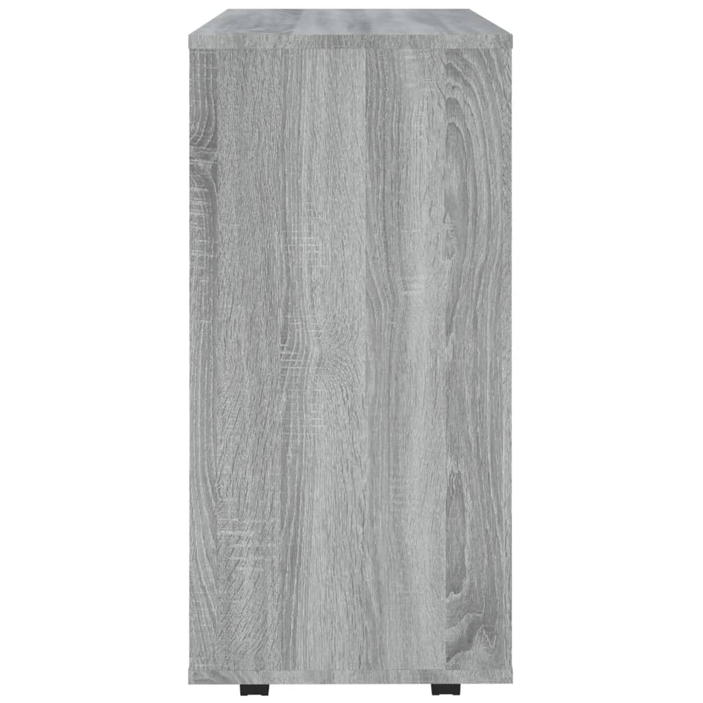 Armadietto con Ruote Grigio Sonoma 60x35x75cm Legno Multistrato - homemem39