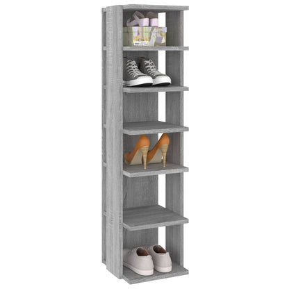Scarpiere 2 pz Grigio Sonoma 27,5x27x102cm in Legno Multistrato - homemem39