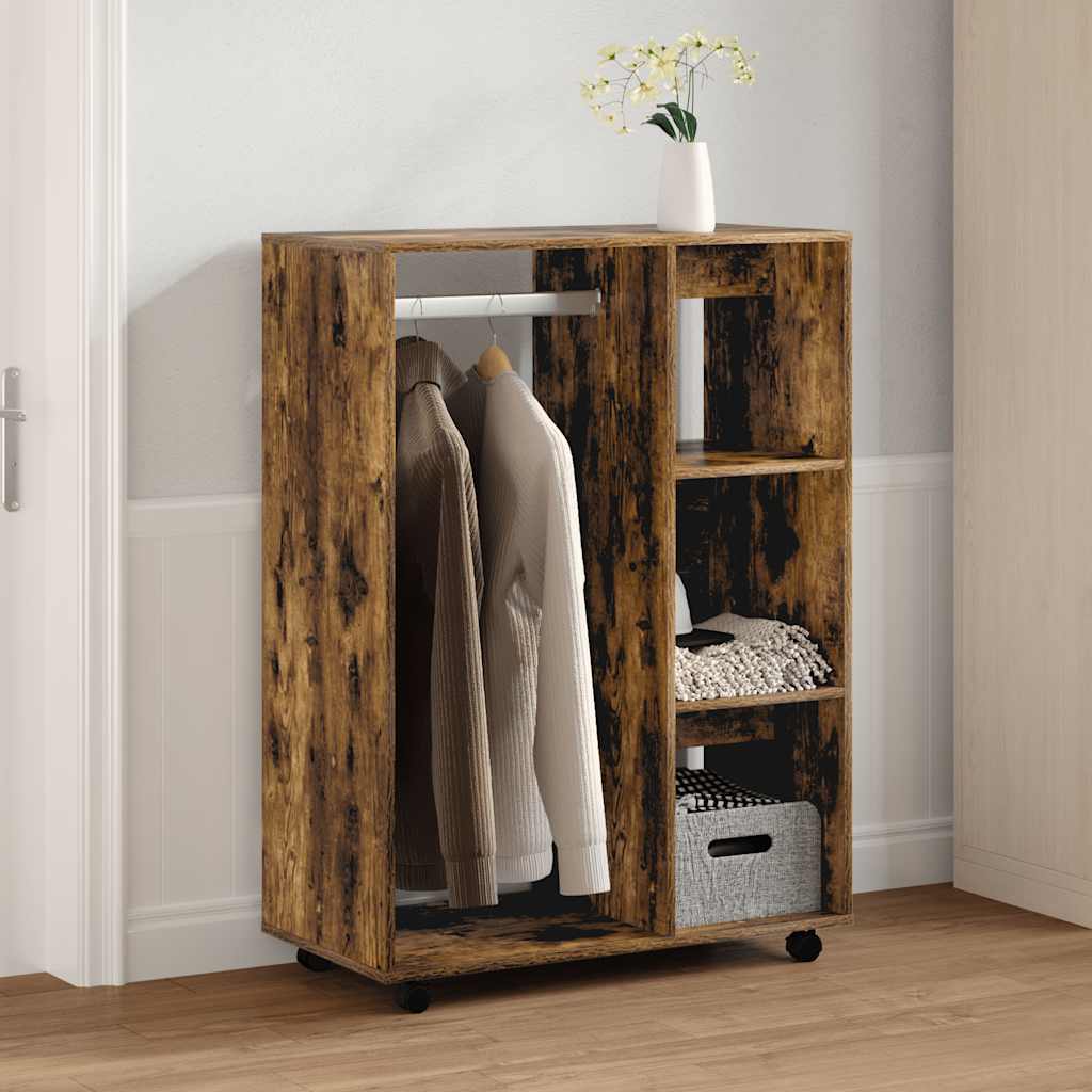Armadio Rovere Fumo 80x40x110 cm in Legno Multistrato