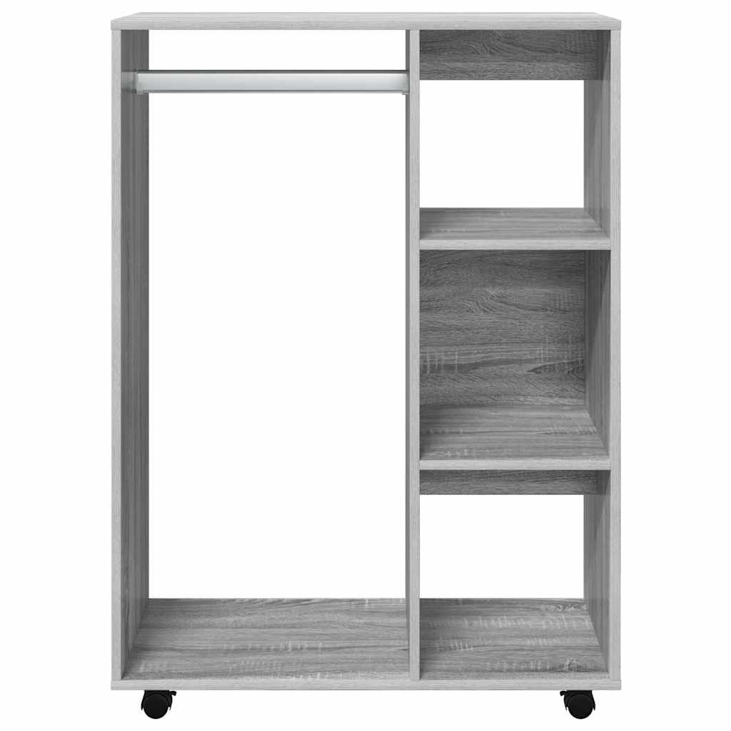 Armadio Grigio Sonoma 80x40x110 cm in Legno Multistrato