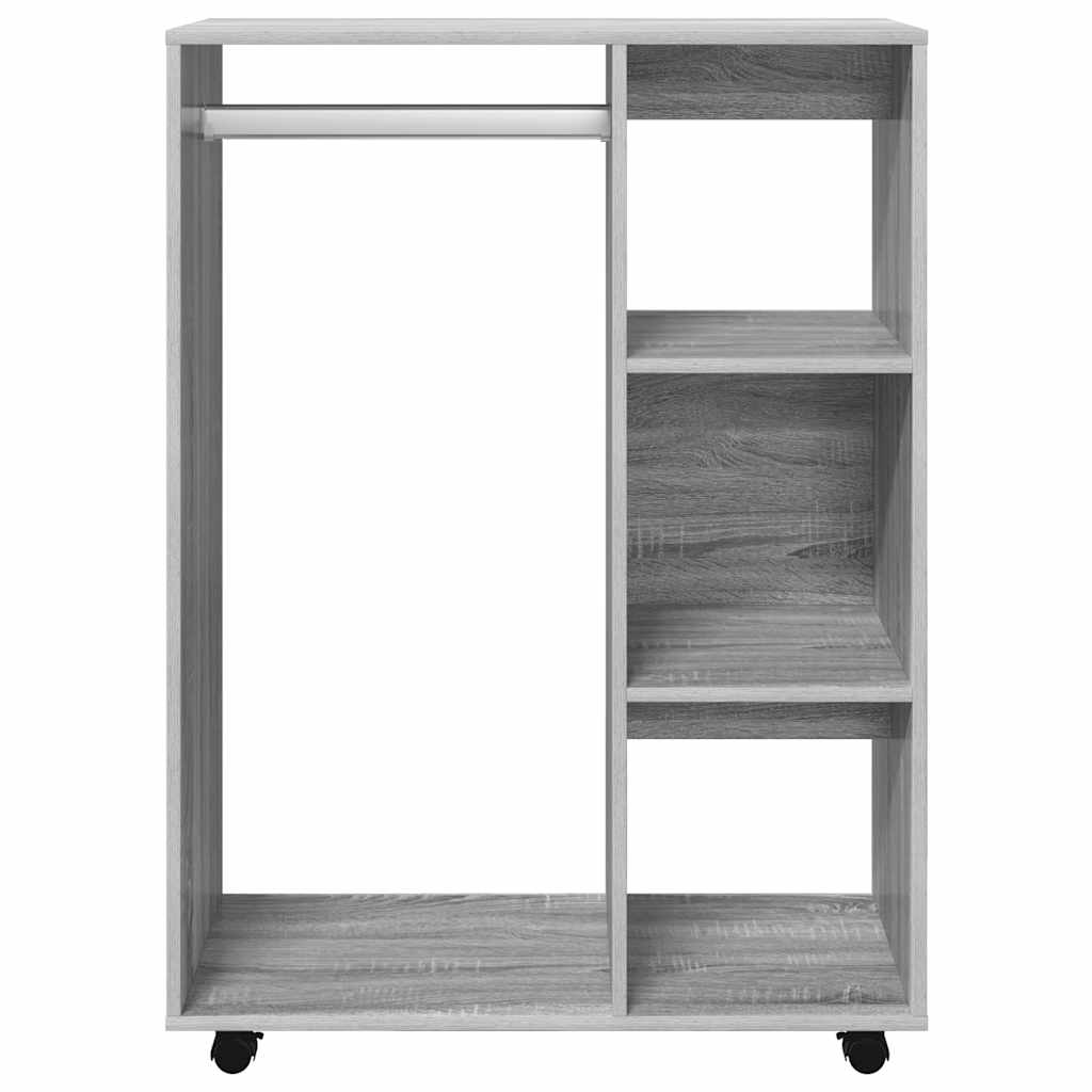 Armadio Grigio Sonoma 80x40x110 cm in Legno Multistrato