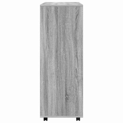 Armadio Grigio Sonoma 80x40x110 cm in Legno Multistrato