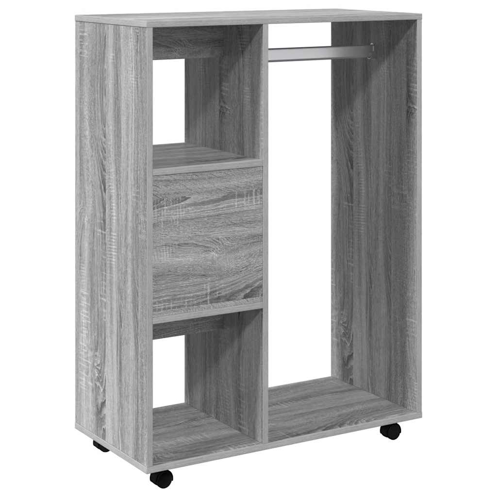 Armadio Grigio Sonoma 80x40x110 cm in Legno Multistrato | homemem39