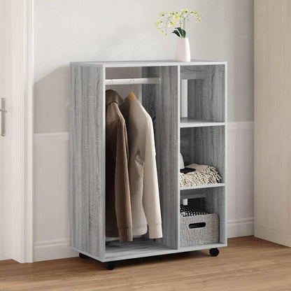 Armadio Grigio Sonoma 80x40x110 cm in Legno Multistrato | homemem39