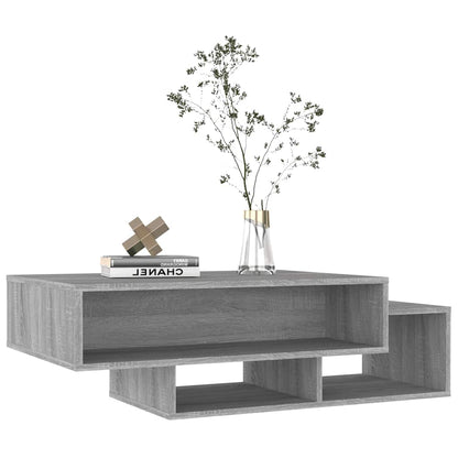 Tavolino da Salotto Grigio Sonoma 105x55x32cm Legno Multistrato | homemem39