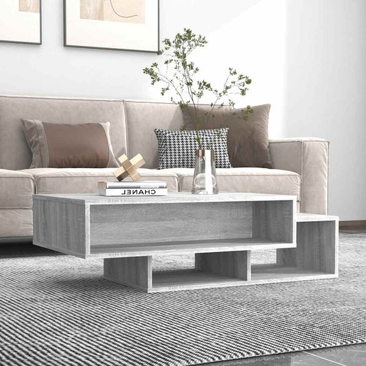 Tavolino da Salotto Grigio Sonoma 105x55x32cm Legno Multistrato | homemem39