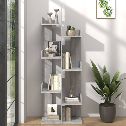 Libreria 48x25x140 cm Grigio Sonoma Legno Multistrato | homemem39