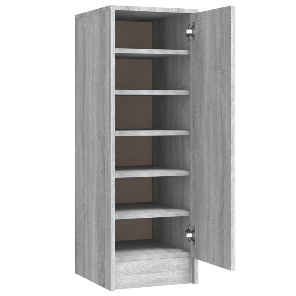 Scarpiera Grigio Sonoma 32x35x92 cm in Legno Multistrato - homemem39