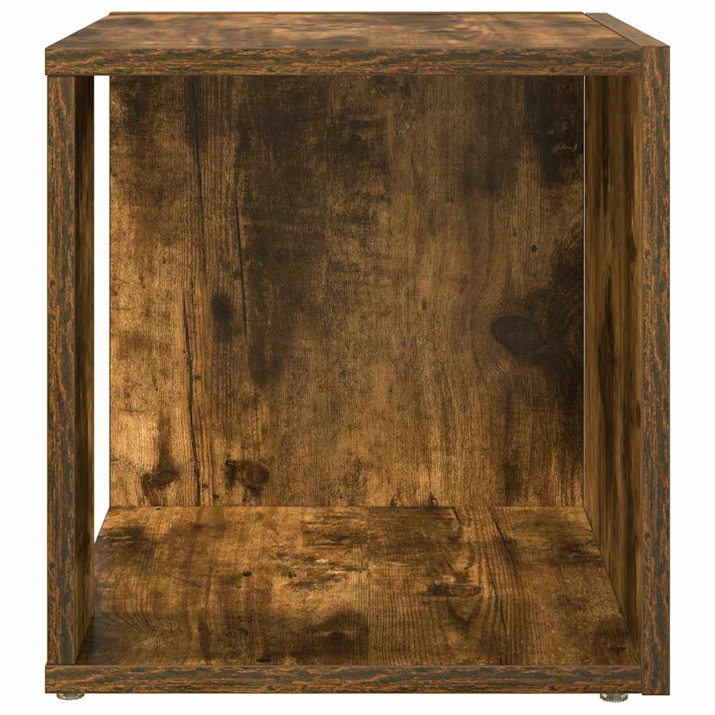 Tavolino da Salotto Rovere Fumo 33x33x34,5 cm Legno Multistrato | homemem39