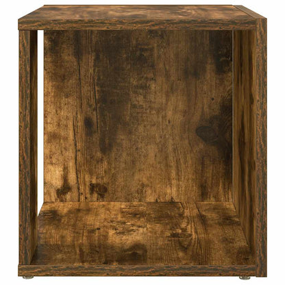 Tavolino da Salotto Rovere Fumo 33x33x34,5 cm Legno Multistrato