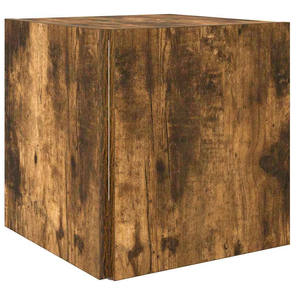 Tavolino da Salotto Rovere Fumo 33x33x34,5 cm Legno Multistrato | homemem39