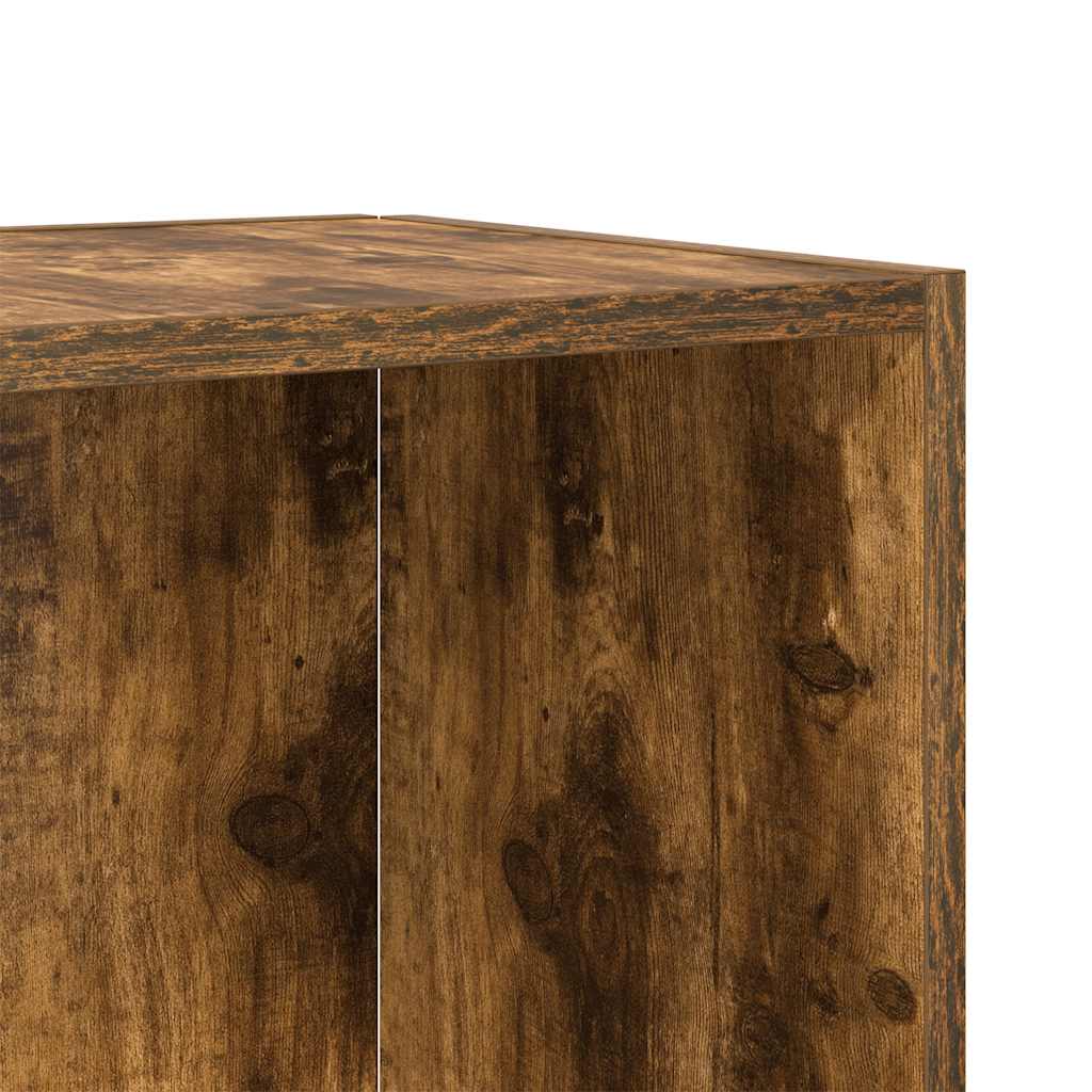 Tavolino da Salotto Rovere Fumo 33x33x34,5 cm Legno Multistrato | homemem39