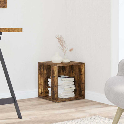Tavolino da Salotto Rovere Fumo 33x33x34,5 cm Legno Multistrato | homemem39