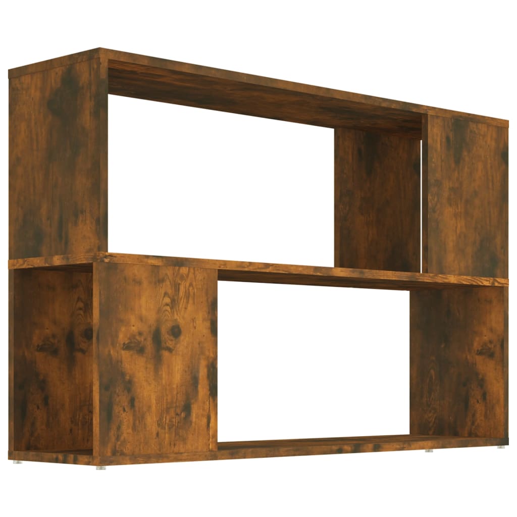 Libreria Rovere Fumo 100x24x63 cm in Legno Multistrato | homemem39