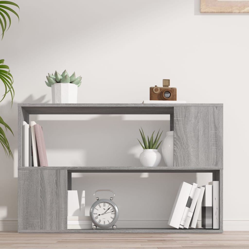 Libreria Grigio Sonoma 100x24x63 cm in Legno Multistrato | homemem39