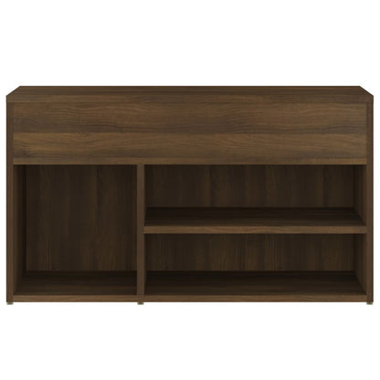 Scarpiera Rovere Marrone 80x30x45 cm in Legno Multistrato