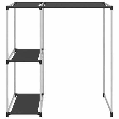 Rastrelliera per Lavatrice Nera 87x55x90,5 cm Ferro