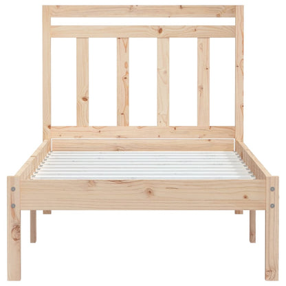 Single bed frame 90x190 cm in solid wood