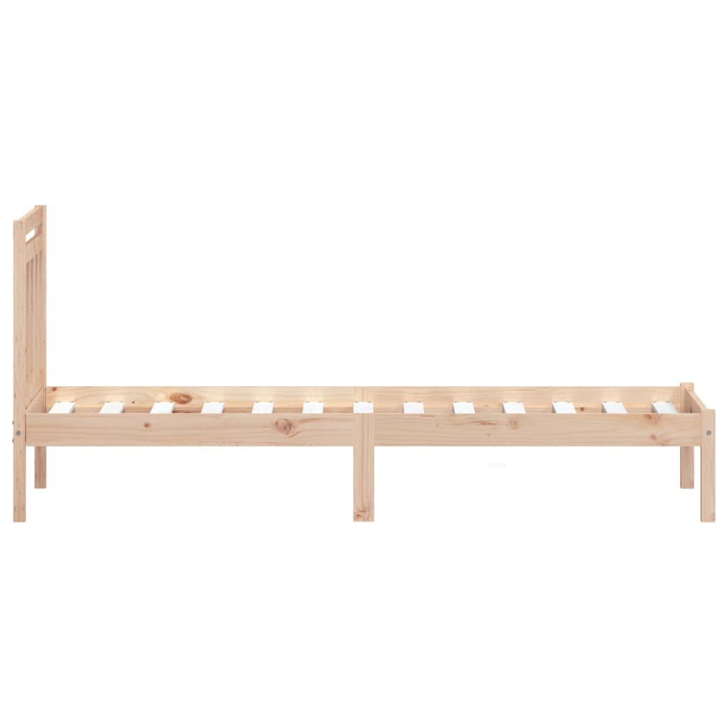 Single bed frame 90x190 cm in solid wood