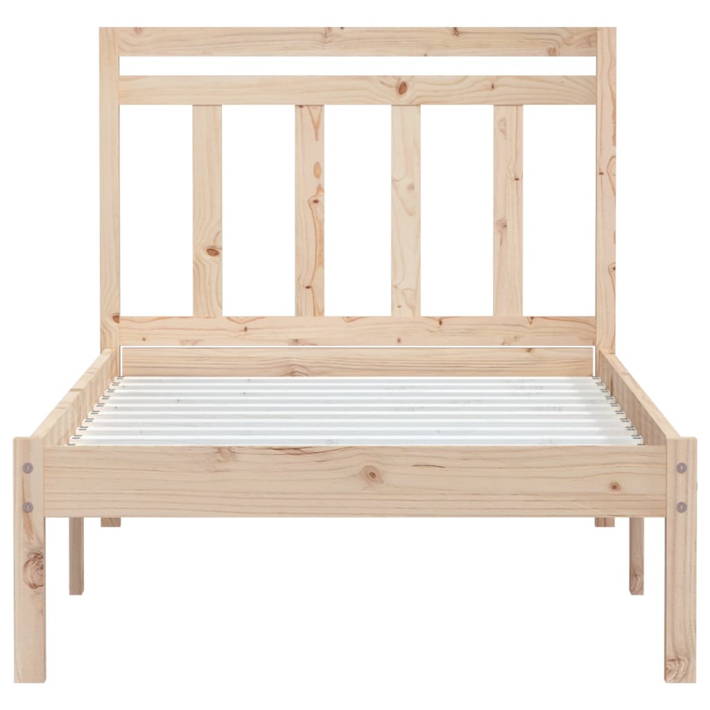 Bed frame in solid pine wood 90x200 cm