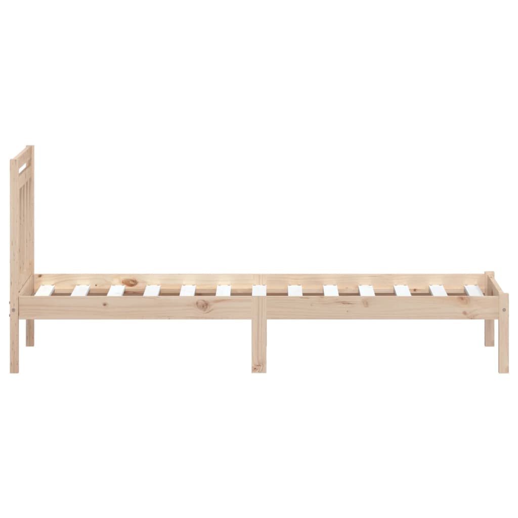 Bed frame in solid pine wood 90x200 cm