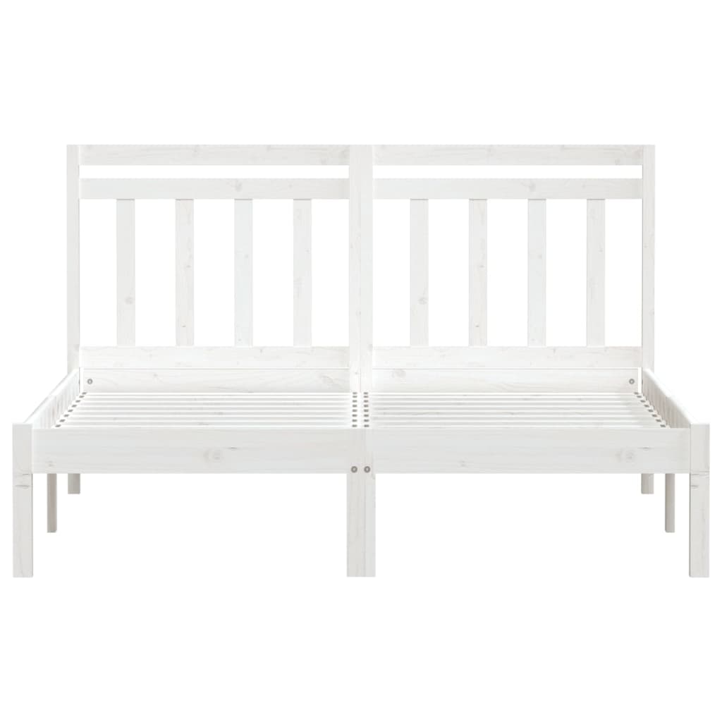 Giroletto Bianco in Legno Massello di Pino 140x200 cm | homemem39