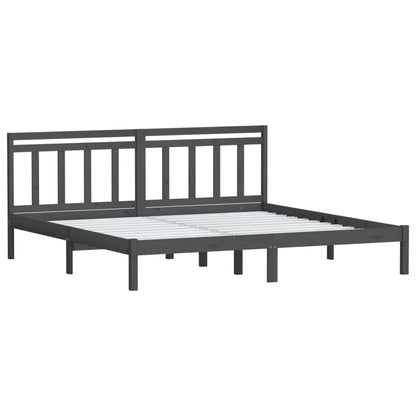 Giroletto Grigio in Legno Massello di Pino 200x200 cm | homemem39