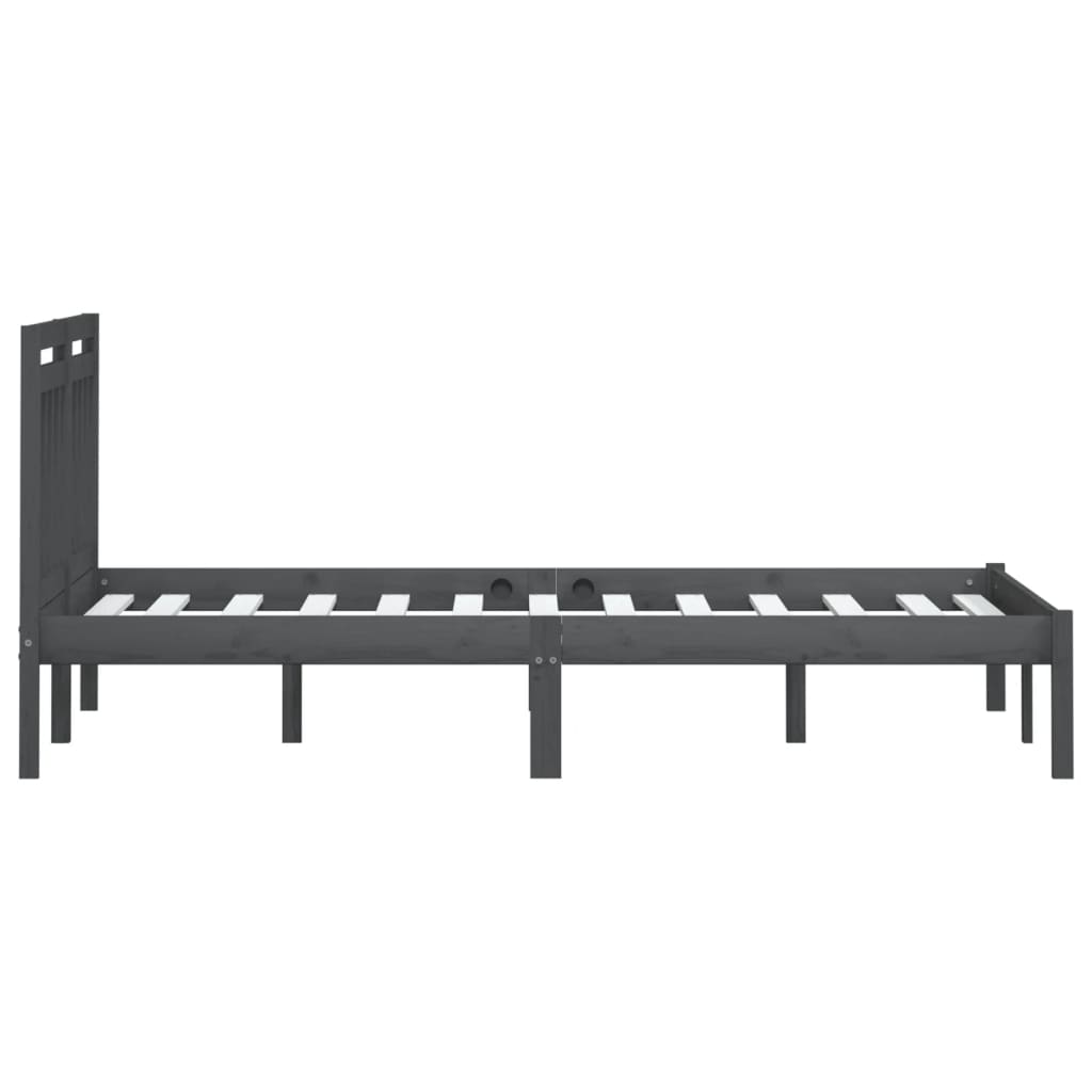 Giroletto Grigio in Legno Massello di Pino 200x200 cm | homemem39