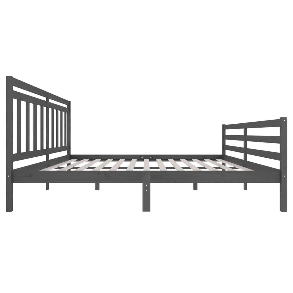 Giroletto Grigio in Legno Massello di Pino 200x200 cm | homemem39