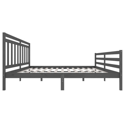 Giroletto Grigio in Legno Massello di Pino 200x200 cm | homemem39