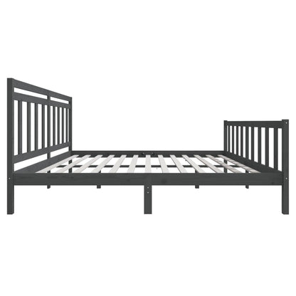 Giroletto Grigio in Legno Massello di Pino 200x200 cm | homemem39