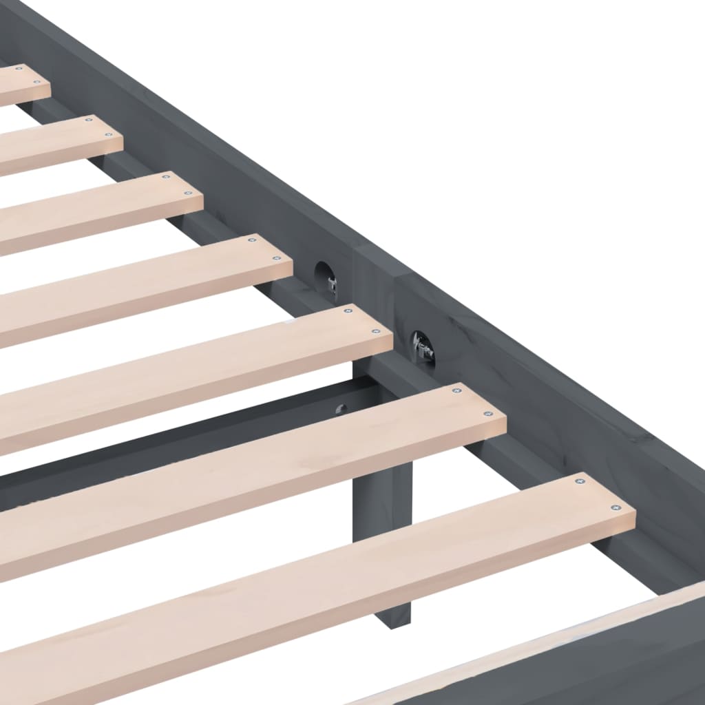 Giroletto Grigio in Legno Massello di Pino 200x200 cm | homemem39