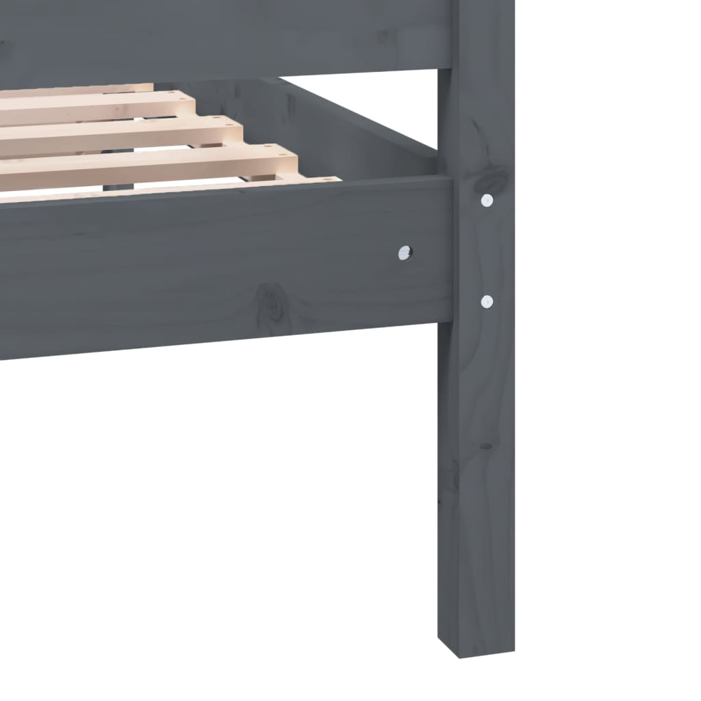 Giroletto Grigio in Legno Massello di Pino 200x200 cm | homemem39