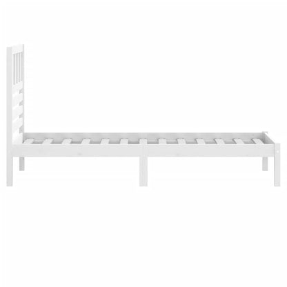 Giroletto senza Materasso Bianco 75x190 Legno Massello di Pino | homemem39