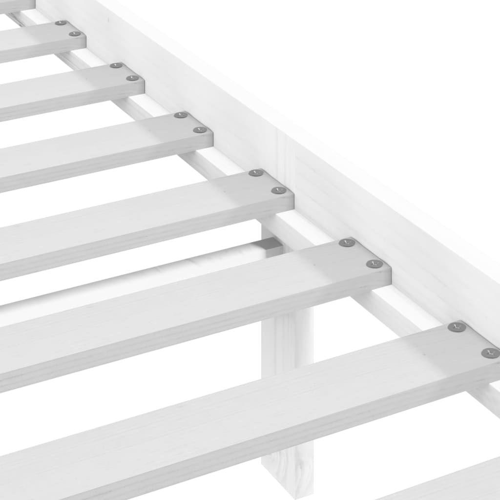 Giroletto senza Materasso Bianco 75x190 Legno Massello di Pino | homemem39
