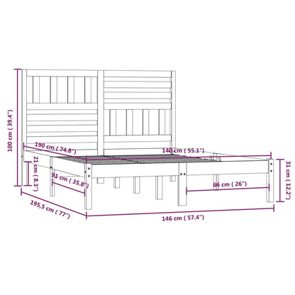 Giroletto in Legno Massello di Pino 140x190 cm | homemem39