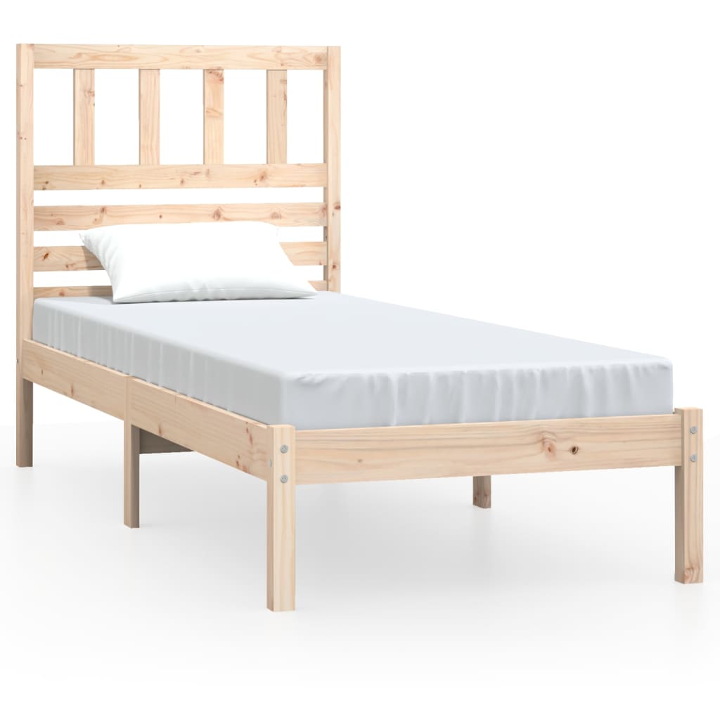 Bed frame in solid pine wood 100x200 cm