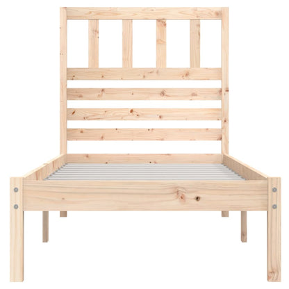 Bed frame in solid pine wood 100x200 cm