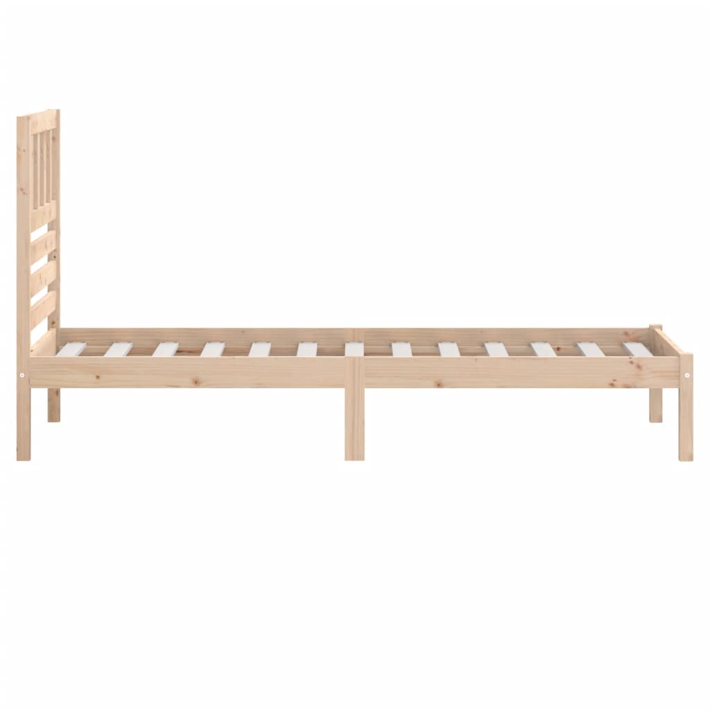 Bed frame in solid pine wood 100x200 cm