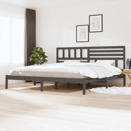 Giroletto Grigio in Legno Massello di Pino 200x200 cm | homemem39