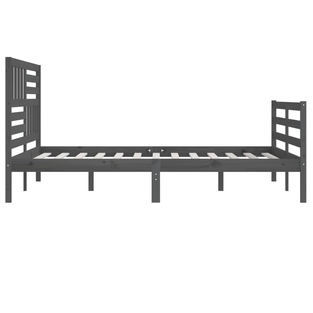 Giroletto Grigio in Legno Massello di Pino 200x200 cm | homemem39