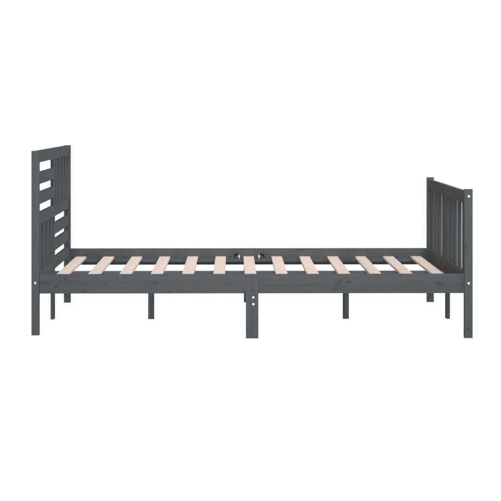 Giroletto Grigio in Legno Massello 200x200 cm | homemem39