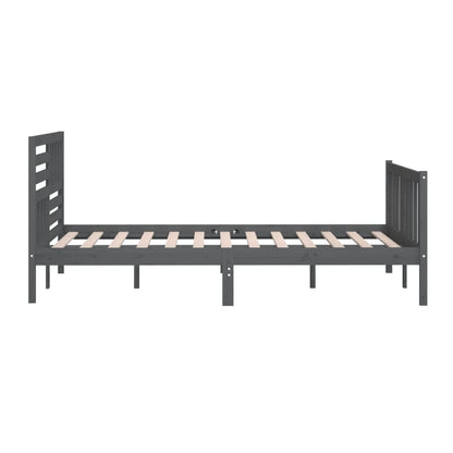 Giroletto Grigio in Legno Massello 200x200 cm | homemem39