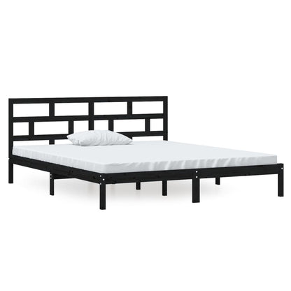 Giroletto Nero 135x190 cm Double in legno Massello | homemem39
